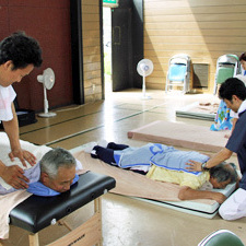 2012/7/29 宮城県石巻市で鍼灸ボランティアをおこないました